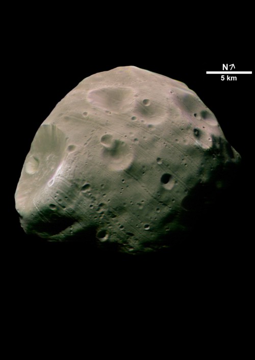 Marsmon Phobos in Farbe
